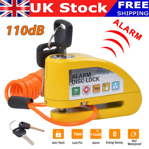 Motorcycle alarm disc lock - disc,