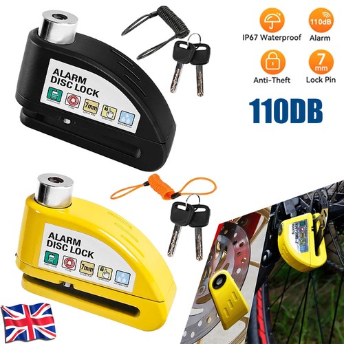Motorbike security disc lock - security,