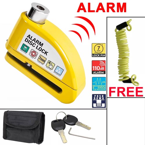 Motorbike security disc lock - motorbike,