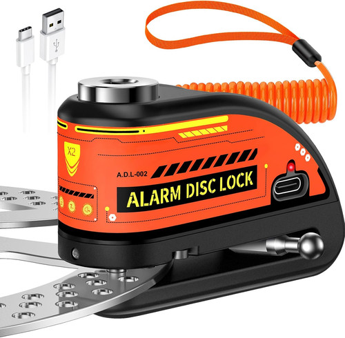 Motorbike alarm disc lock - alarm,