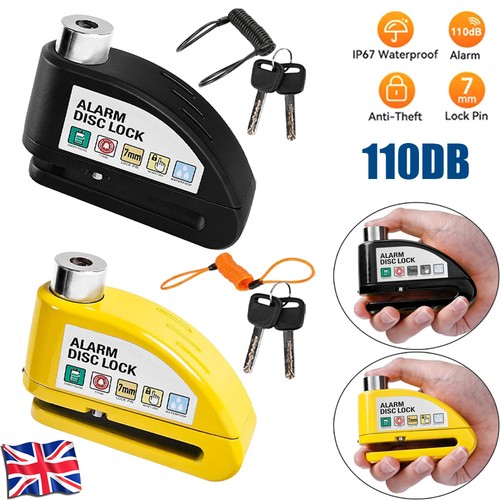 Motorbike security disc lock - security,